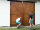 Vrata do stodoly fary v Loděnicích